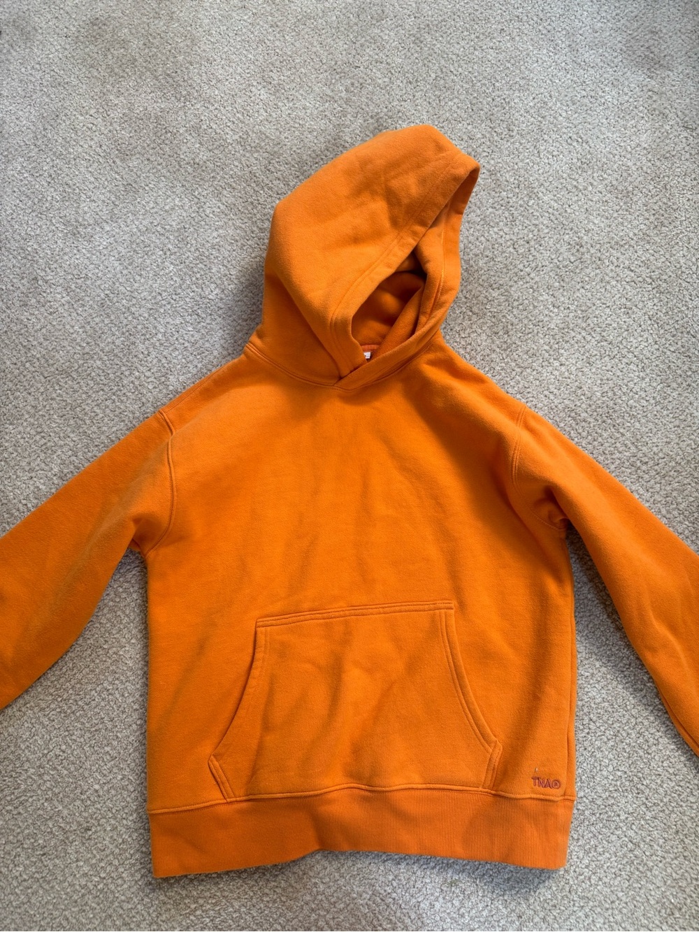 TNA Cozy Fleece Hoodie in Vibrant Orange